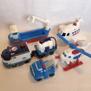 GeoTrax Parts: GeoAir Plane, Helicopter, Train & Car, Cargo Ship and Tow Truck